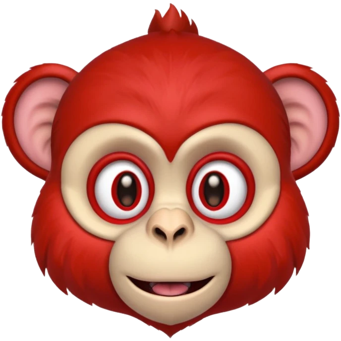 blood red circus monkey emoji
