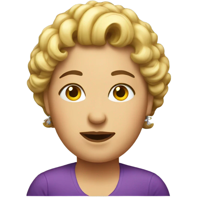 A big lady  emoji