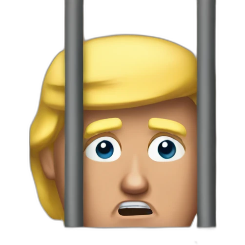 trump behind bars emoji