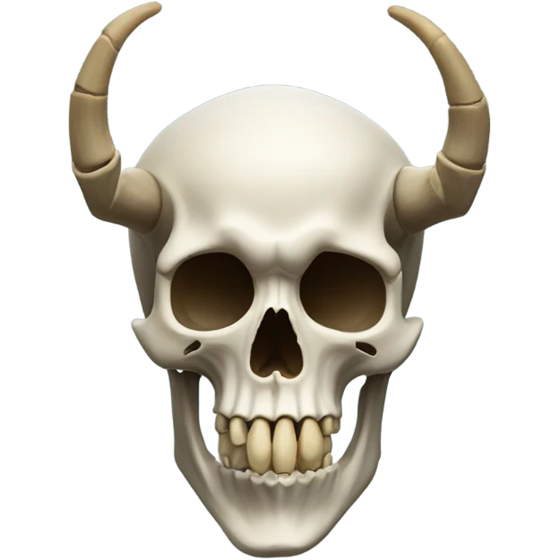 Skeleton with horns emoji