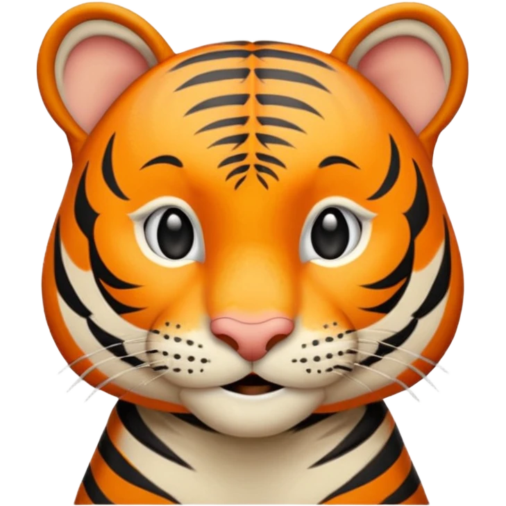 A smiling tiger saying thank you emoji