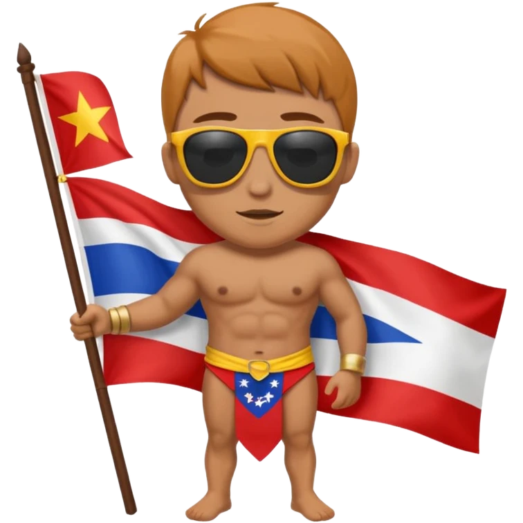 Flag loin and sun emoji