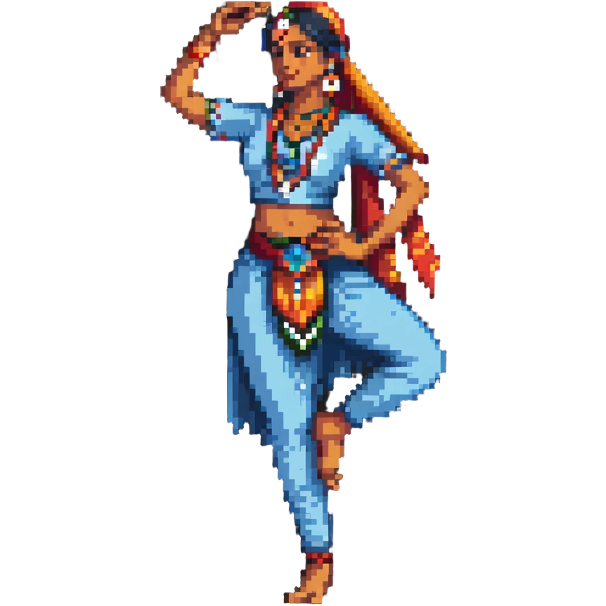 Indian dancer in traditional costume emoji
