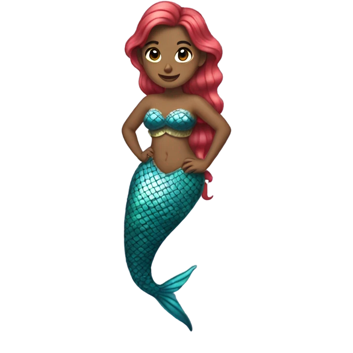 Siya wearing mermaid  emoji