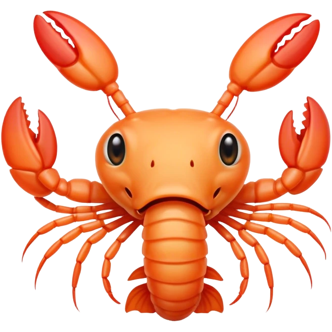 Shrimp covering its mouth emoji