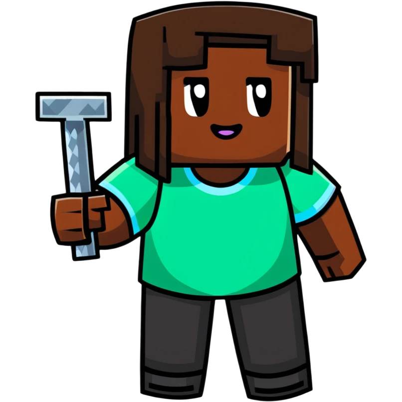 Danielle Brooks as a Minecraft character emoji