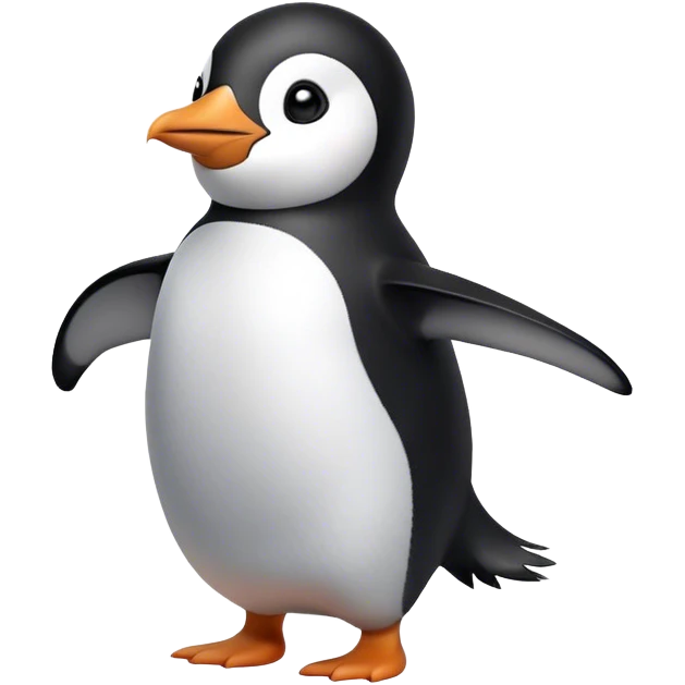Un pingüino súper carino che balla emoji