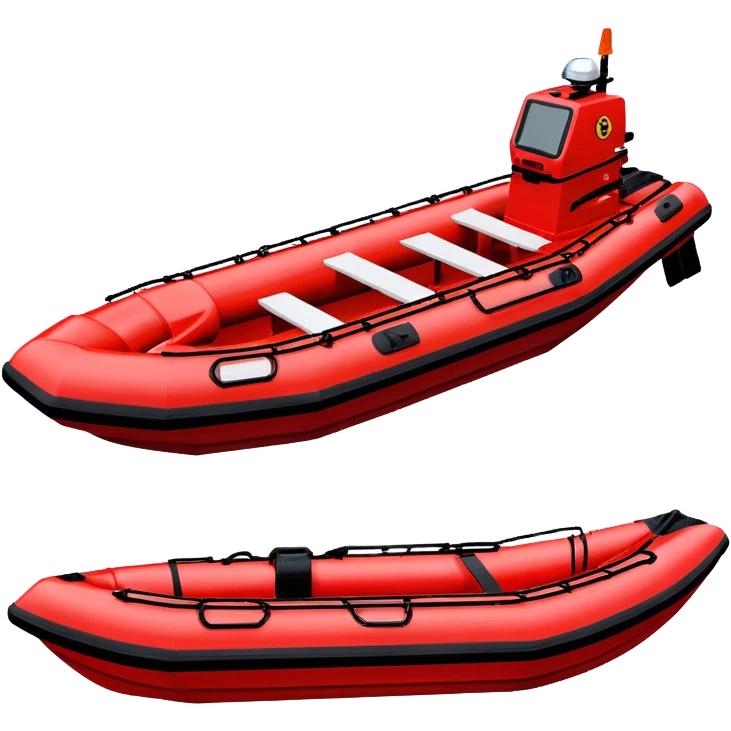Rescue Boat - Zodiac Pro 850 (Model Year: 2022) (Iconic colour: Red and black) emoji
