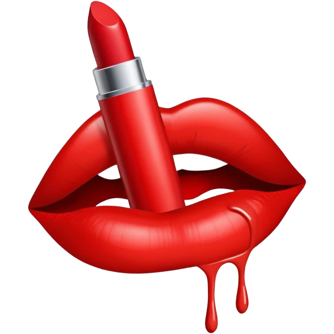 Lipstick mark emoji