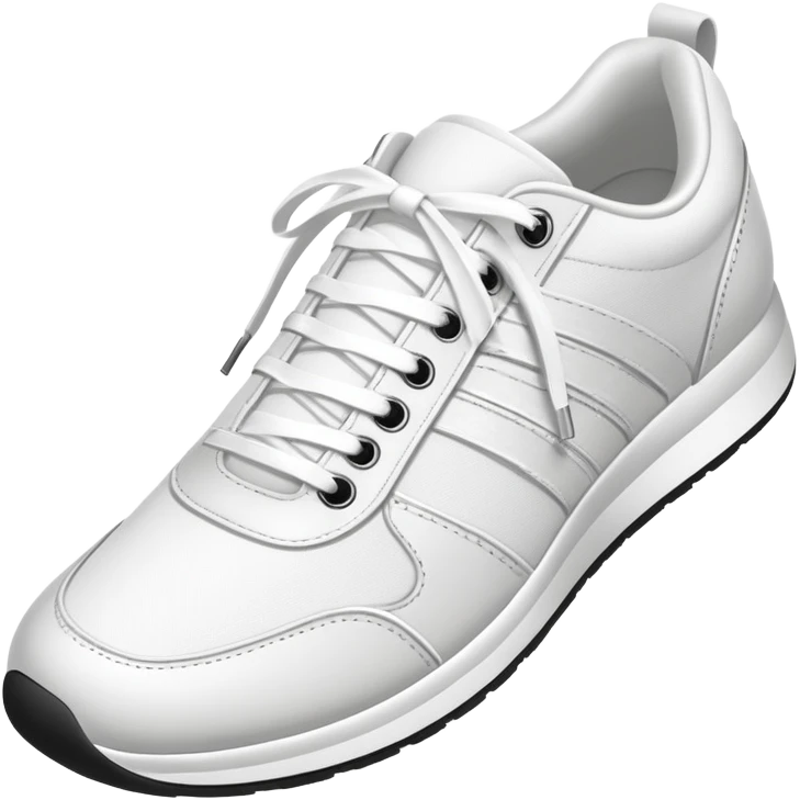 Athletic sneaker shoe with laces emoji