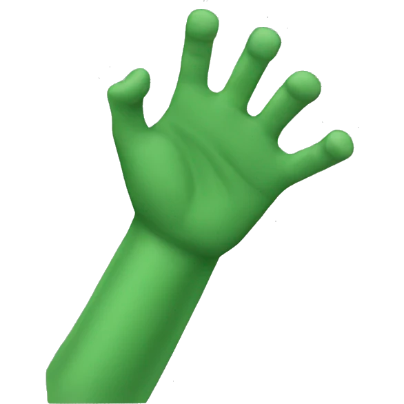 Green arm emoji