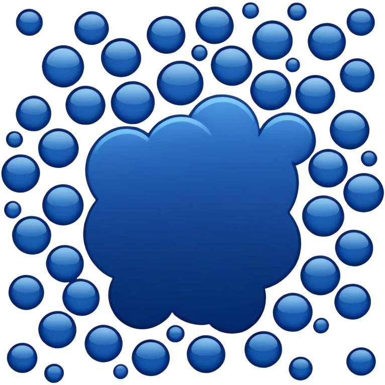 dark blue circle with pattern emoji