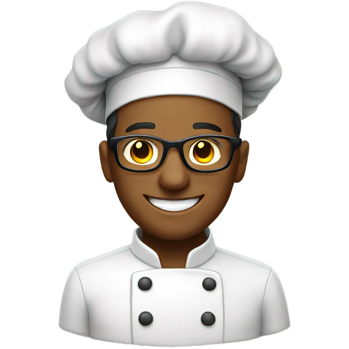 smiling chef with glasses emoji