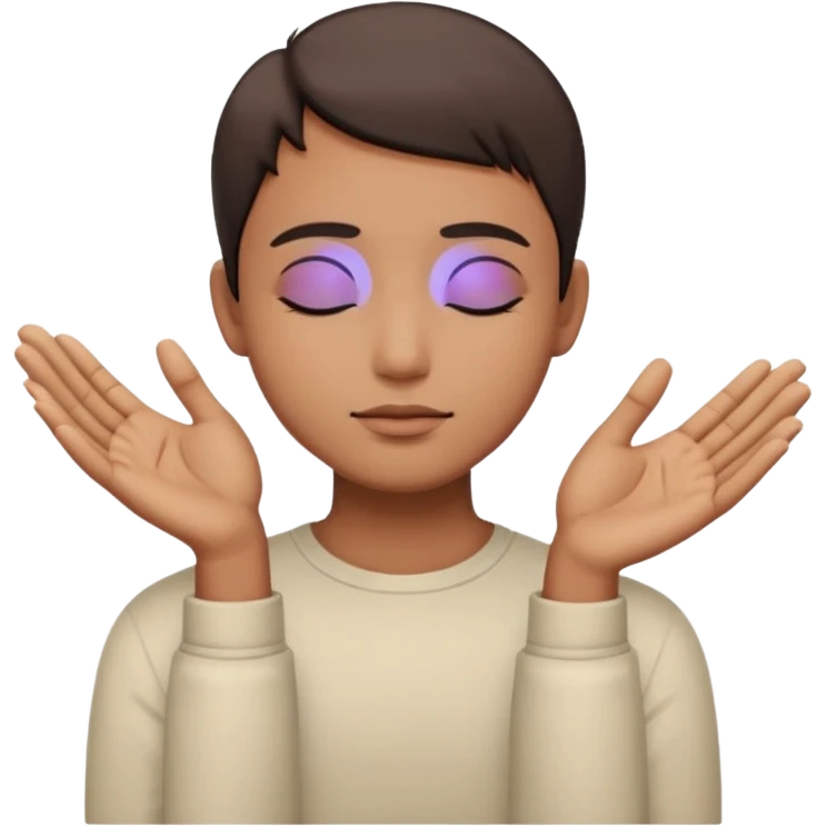 silence in the palms  emoji