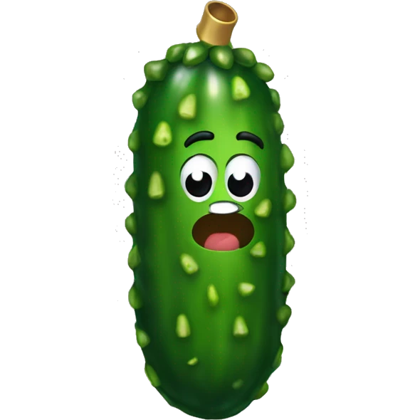 Christmas pickle emoji