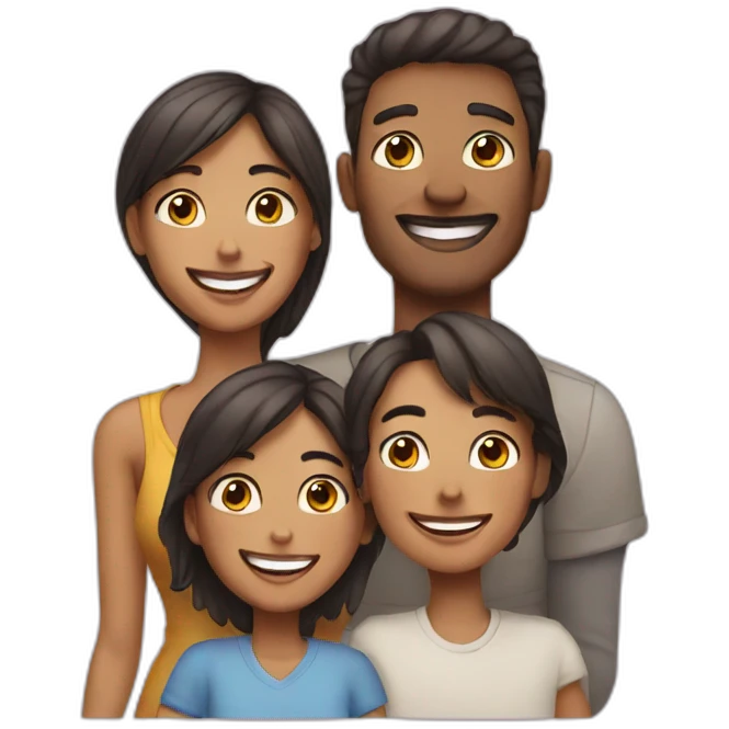 happy family emoji