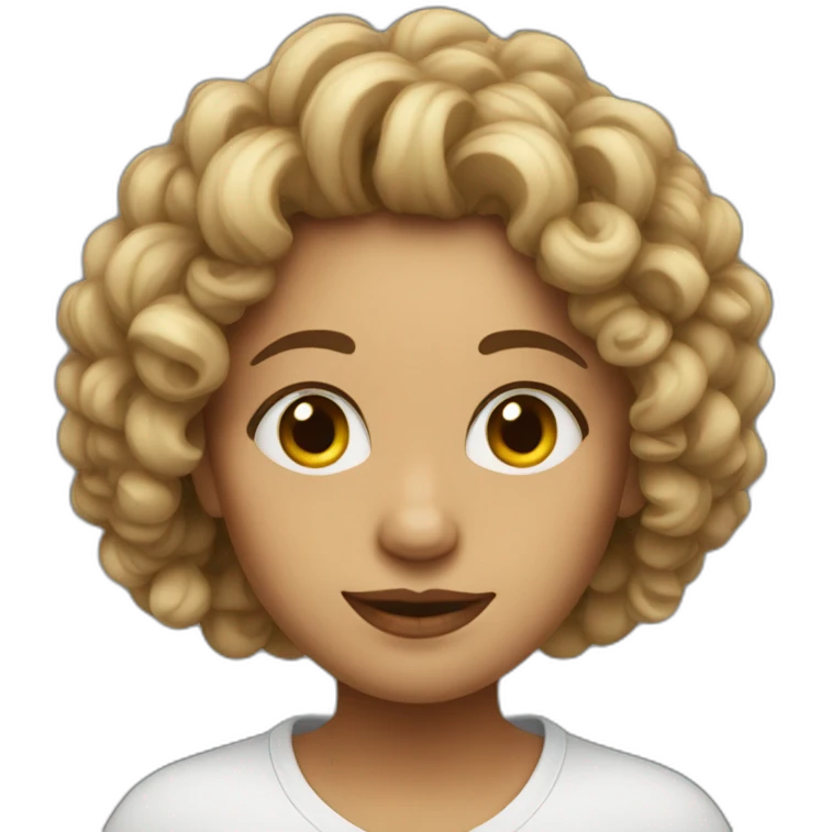 curly madleen emoji