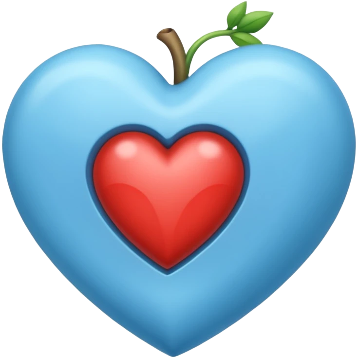 Emoji azul claro corazón roto emoji