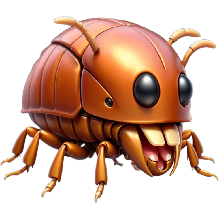 Cinematic Adorable Yawning Beetle Portrait Emoji, Head tilted slightly with a dramatic, wide-open yawn, showcasing a small, intricately armored form with softly drooping elytra and sleepy, half-closed eyes, Simplified yet irresistibly cute features, highly detailed, glowing with a soft, cozy metallic glow, high shine, relaxed yet expressive, stylized with a dash of whimsical natural charm, soft glowing outline, capturing the essence of a drowsy beetle that appears ready to stretch and yawn its way out of the screen! emoji