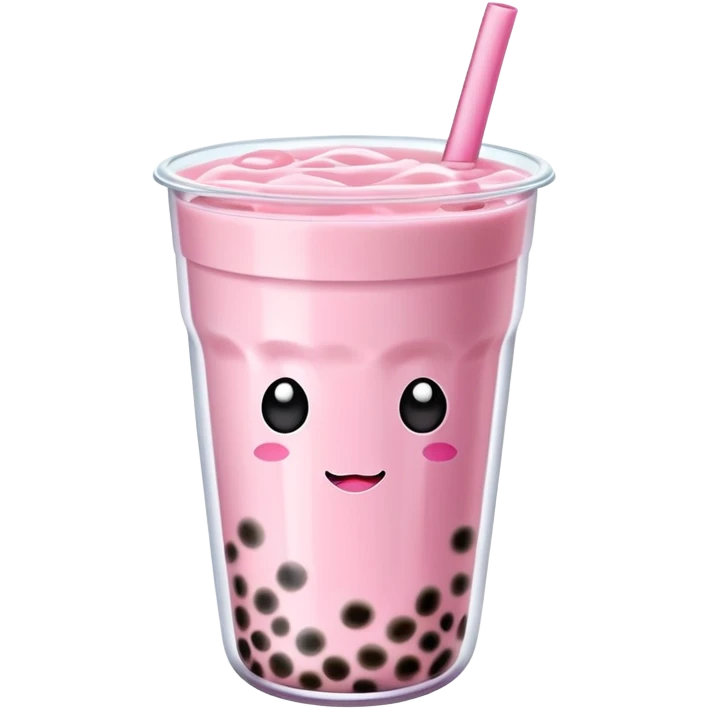 bowPink Boba Tea  emoji