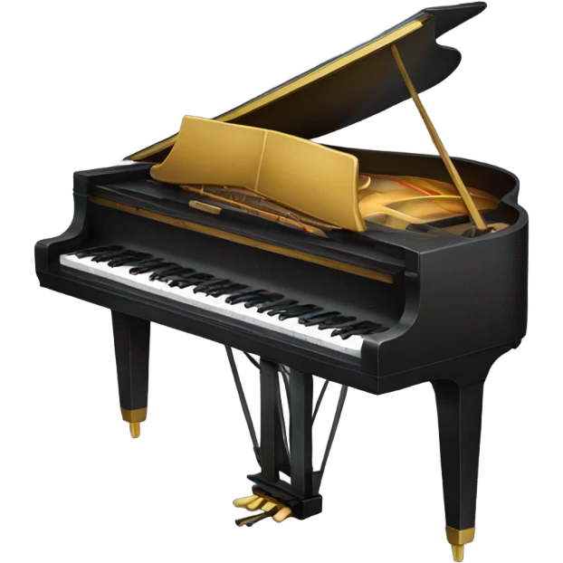 Piano with bow emoji
