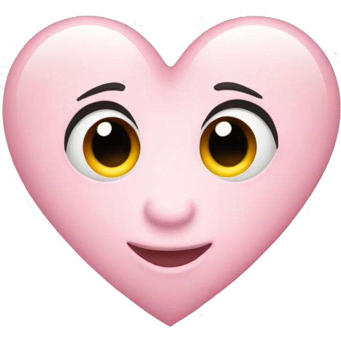 Light pink heart emoji