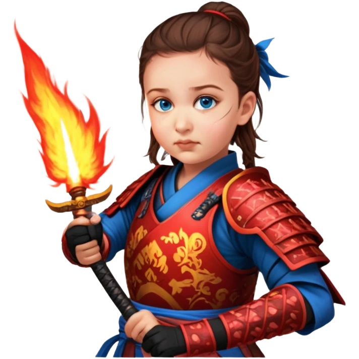 Fire-Wielding Samurai emoji