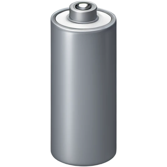 Single gray battery  emoji