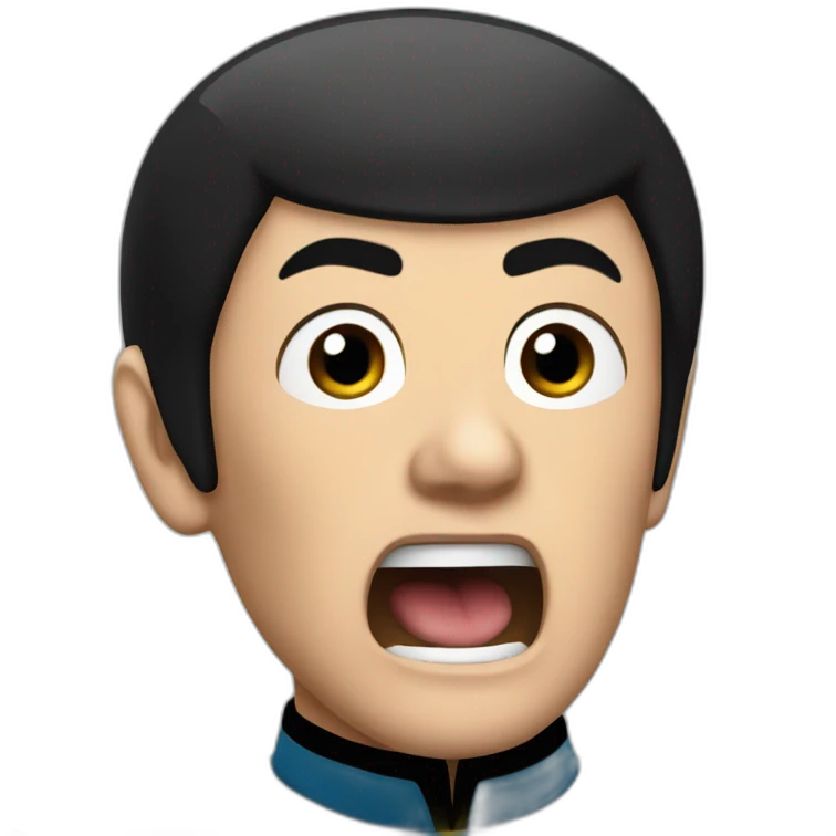 spock yelling emoji