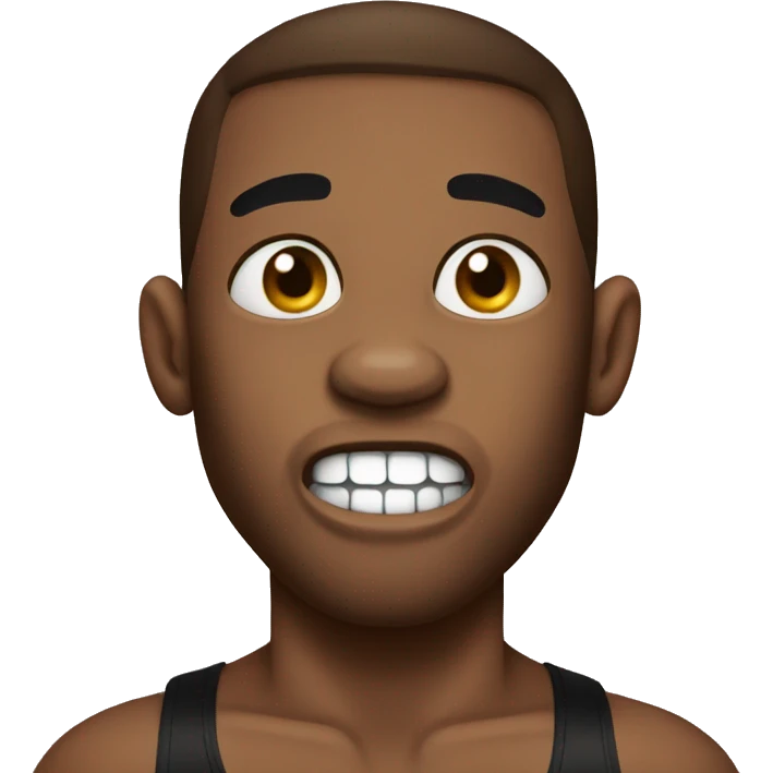 boxer with missing tooth  emoji