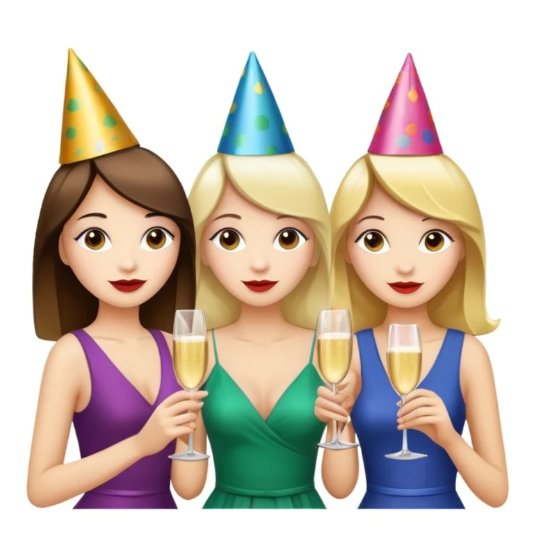 girls party in club emoji
