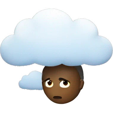 thought as cloud emoji