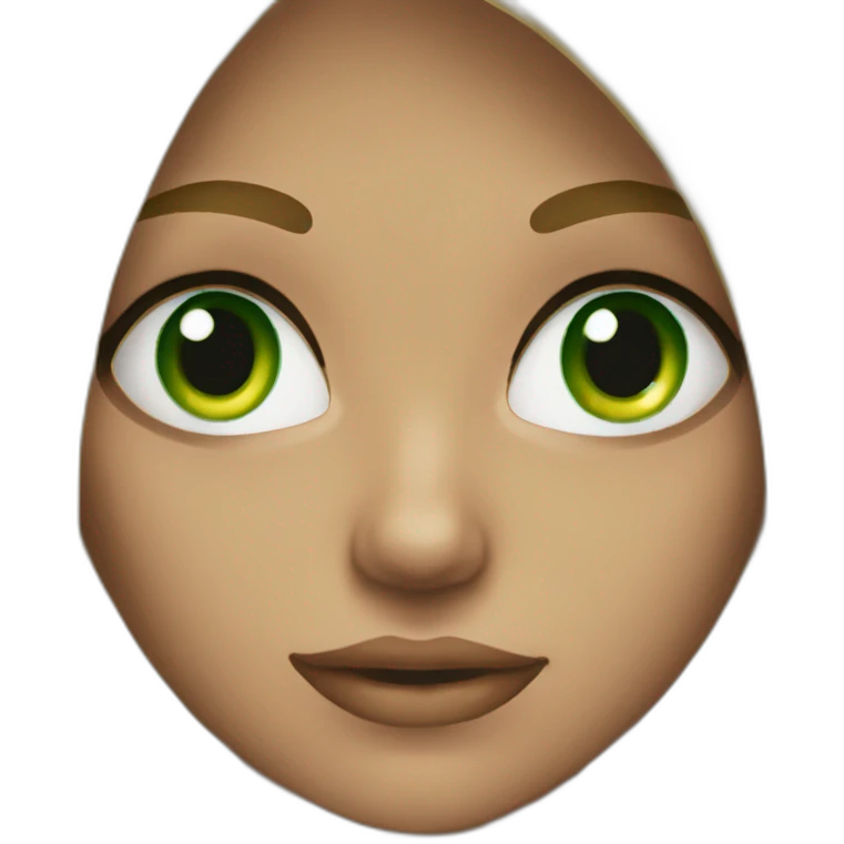 Girl blonde green eyes  emoji