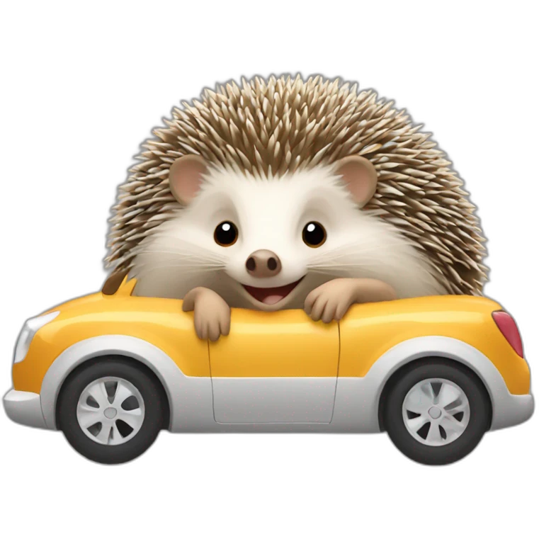 hedgehog-in-a-car emoji