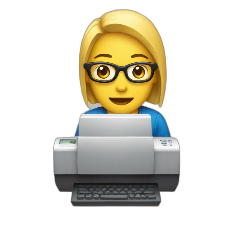 persona con una computadora emoji