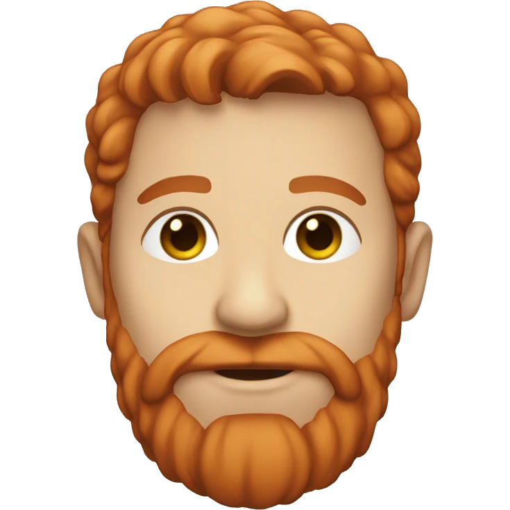 30 year old, male, red hair, pale, beard emoji