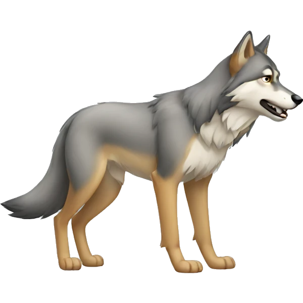 Gentil loup emoji