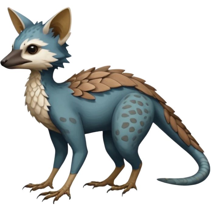Modern Realistic Rare Fantasy Vernid-Trico-species by LiLaiRa full body emoji