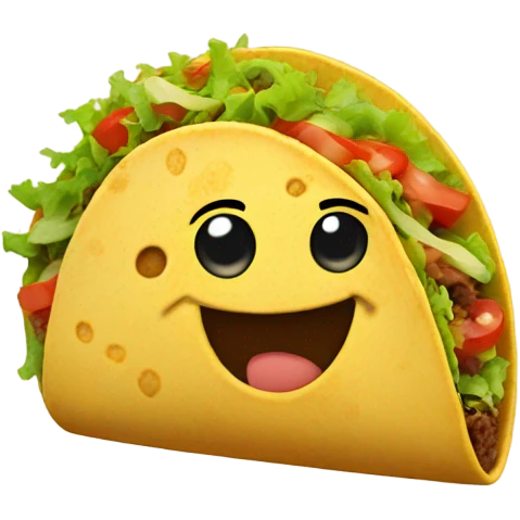 Taco smiling  emoji