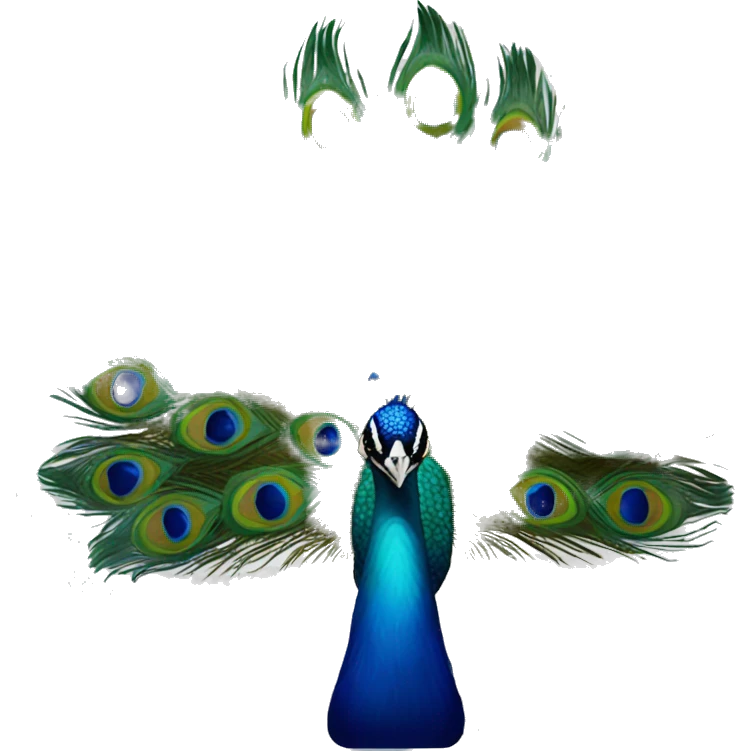 peacock feather emoji