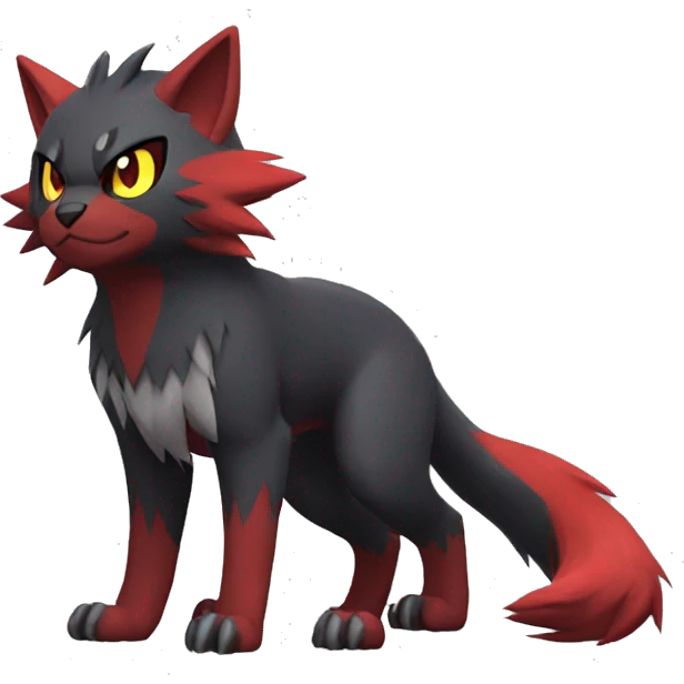 Litten-Zoroark full body emoji