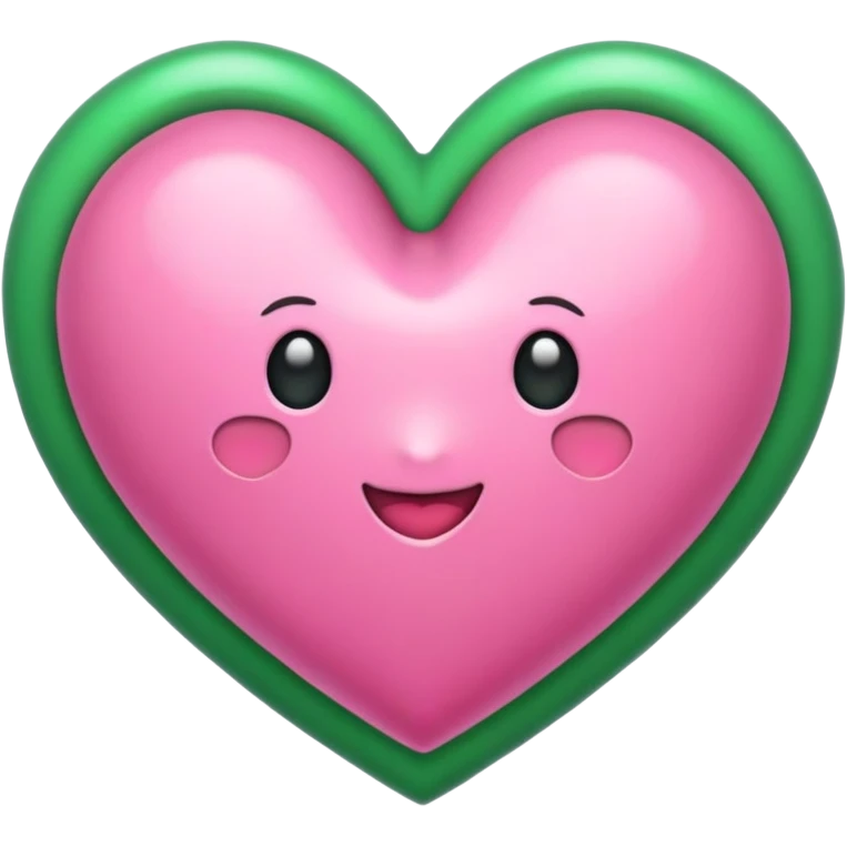 puedes hacer un corazón rosa con un lazo verde?, que sea parecido a este “💝” pero con el lazo verde  emoji