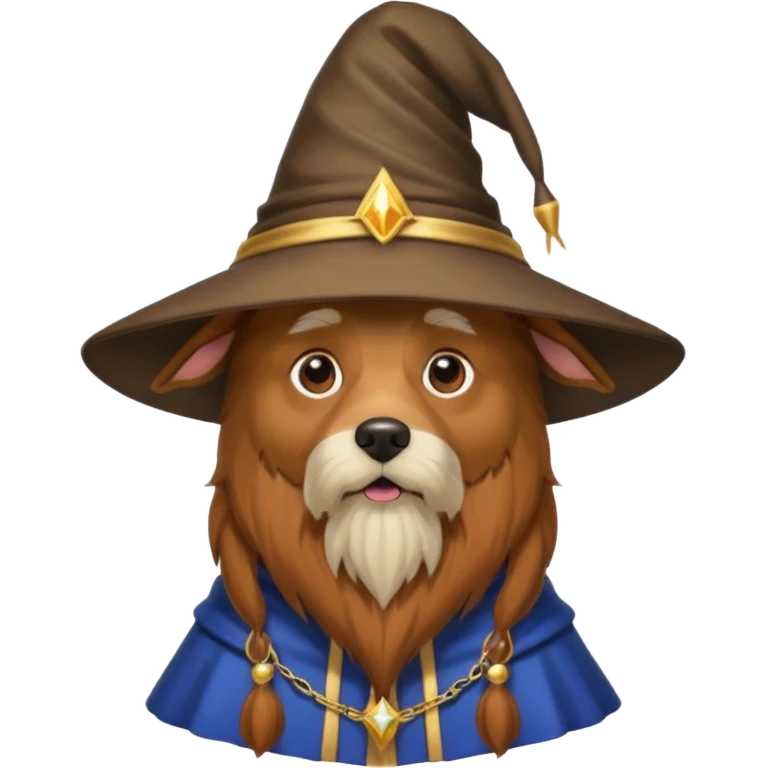Dog wizard emoji
