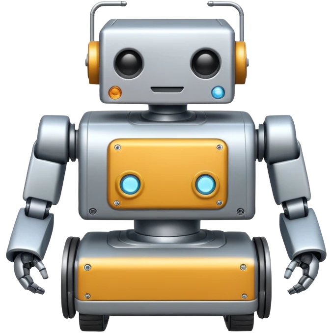 create a realistic emoji showing logistic robots emoji