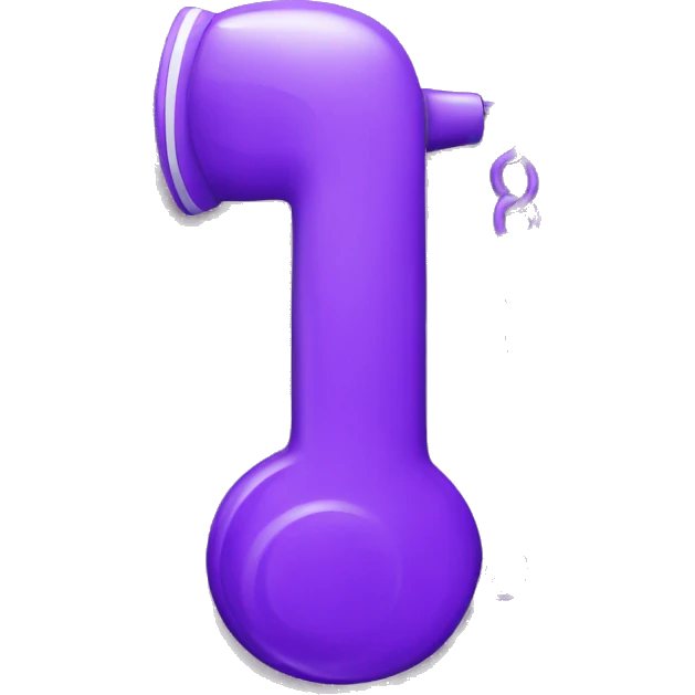 Phone purple emoji