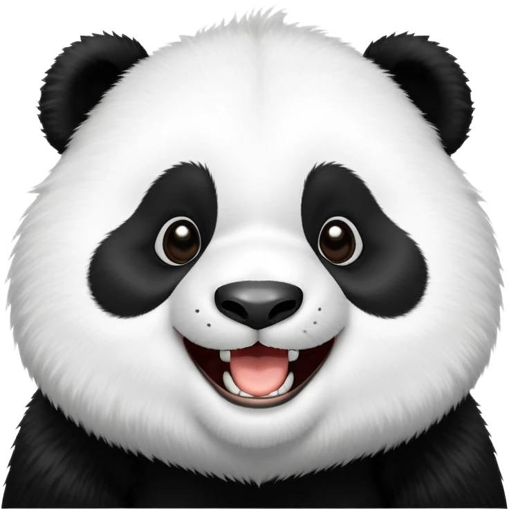 Laughing panda emoji