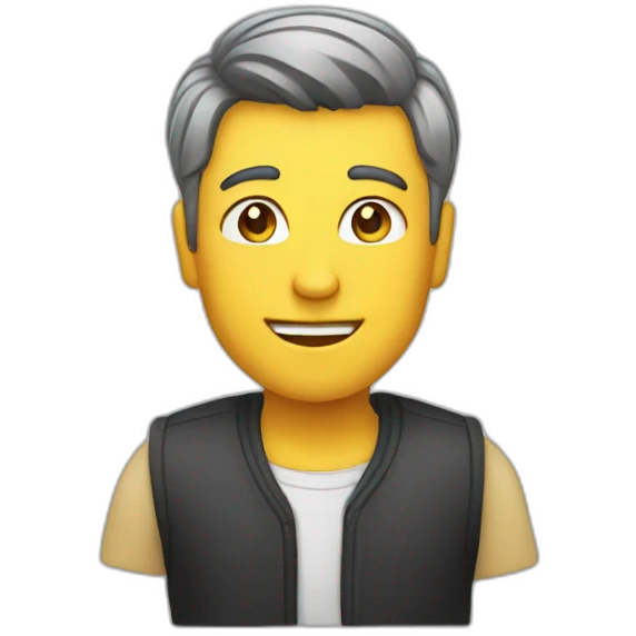 Chat sur Homme emoji