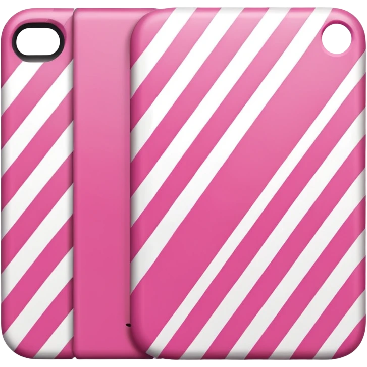 Pink and white stripes emoji