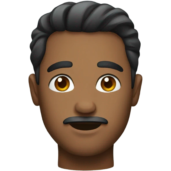 Man with eyebrows emoji