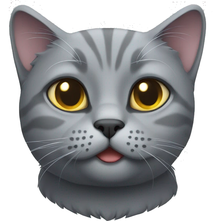 British gray cat  emoji